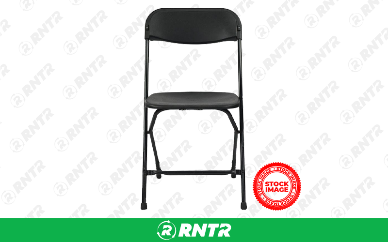 Generic CHAIRS - Folding BLACK – For rent in princeton, minnesota – Princeton Rental  | RNTR.com – Image 1