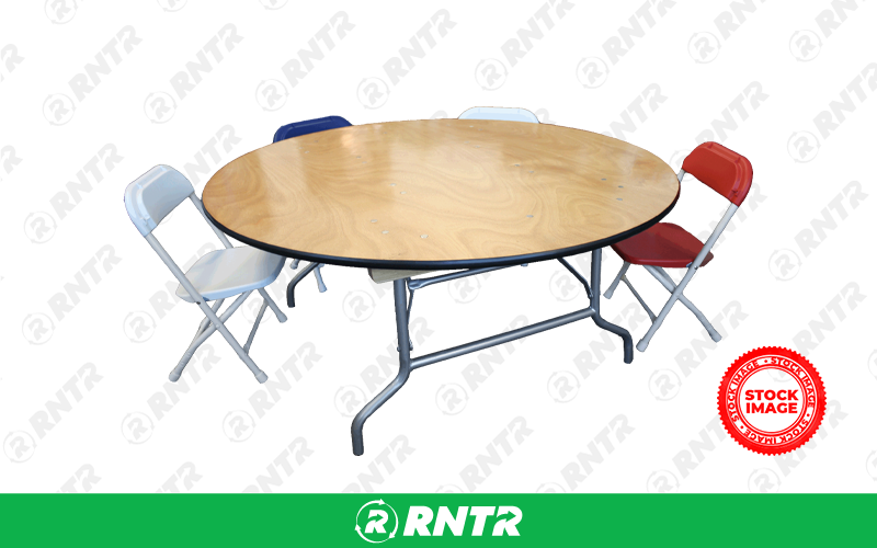 Tables 48 Round Kid's Table - Wood – For rent in lakeland, florida – Premier Parties, LLC | RNTR.com – Image 1