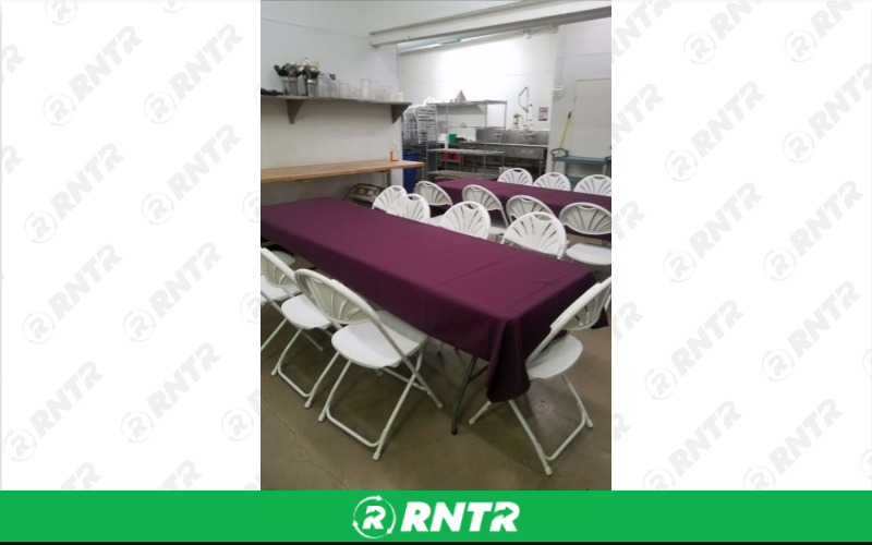 Generic 108 x 70 Rectangular Tablecloths - Black – For rent in chicago, illinois – Fiesta Party Rental | RNTR.com – Image 1