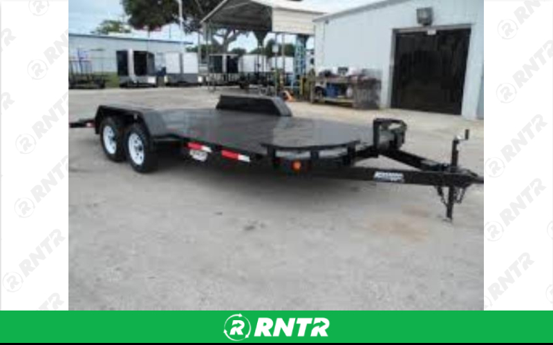 Generic 2-AXLE STEEL CAR TRAILER W/RAMPS – For rent in Johnson City, Tennessee – East Tennessee Rent-Alls | RNTR.com – Image 1