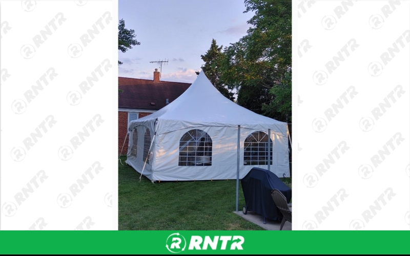 Generic 20 x 40 High Peak Tent without Walls – For rent in chicago, illinois – Fiesta Party Rental | RNTR.com – Image 1