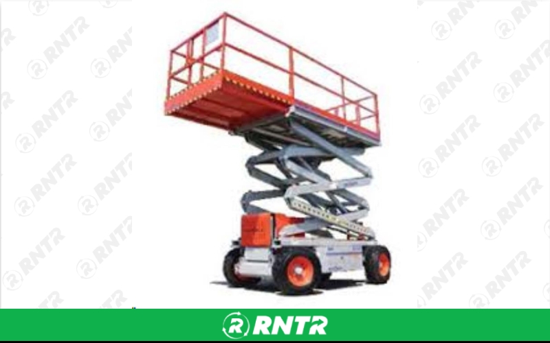 Generic 32' ROUGH TERRAIN SCISSOR LIFT – For rent in Johnson City, Tennessee – East Tennessee Rent-Alls | RNTR.com – Image 1