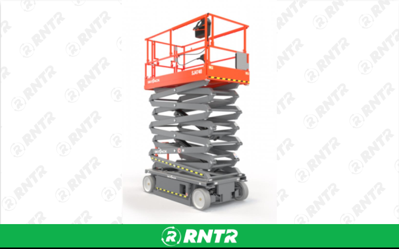 Generic 40' ELECTRIC SCISSOR LIFT SOLID TIRES – For rent in Johnson City, Tennessee – East Tennessee Rent-Alls | RNTR.com – Image 1