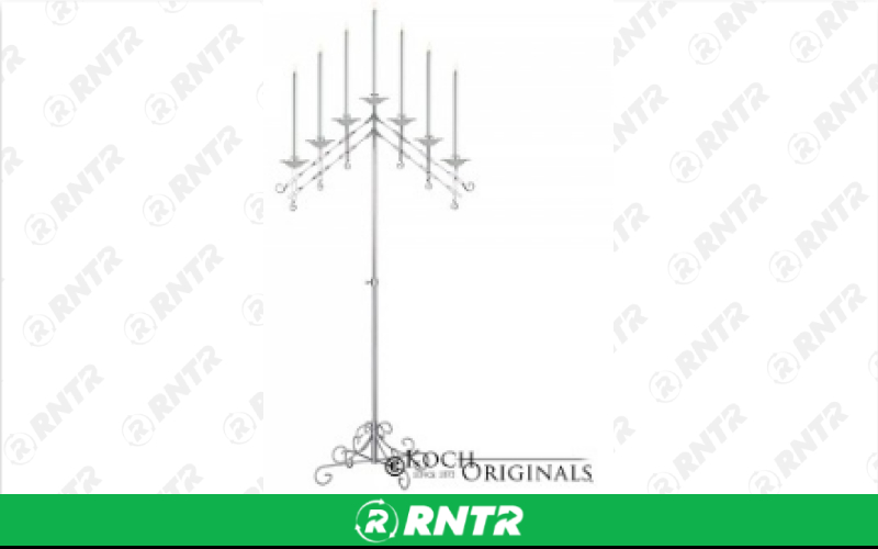 Generic 7 Light Adjustable Candelabra - Brass (Pair) – For rent in Hiram, Georgia – Unlimited Party Rental | RNTR.com – Image 1