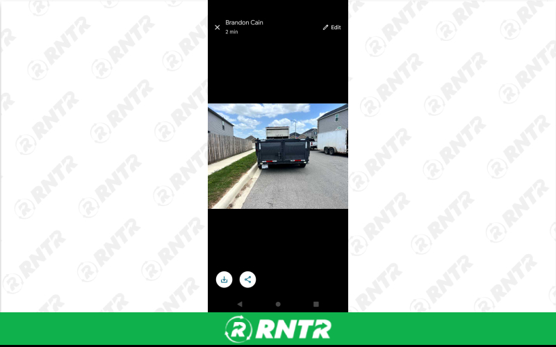 14' Horizion 14' DUMP TRAILER – For rent in converse, texas – Cain's Decorative Concrete | RNTR.com – Image 1