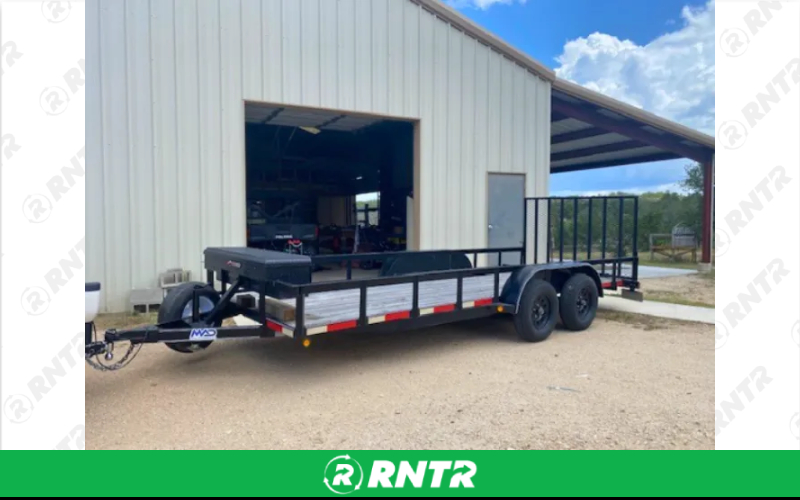 Generic 18ft Utility Trailer w/ Gate – For rent in kerrville, texas – MAD Solutions LLC | RNTR.com – Image 1