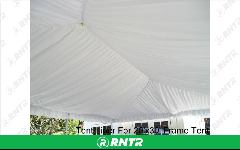 Generic 20'x40' Frame Tent Liner – For rent in Seneca Falls, New York – Upstate Party Rental inc | RNTR.com – Image 1