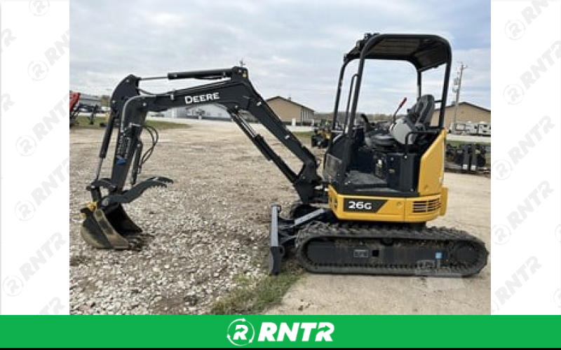 John Deere 26G Excavator – For rent in jeanerette, louisiana – GM Customs & Rentals | RNTR.com – Image 1