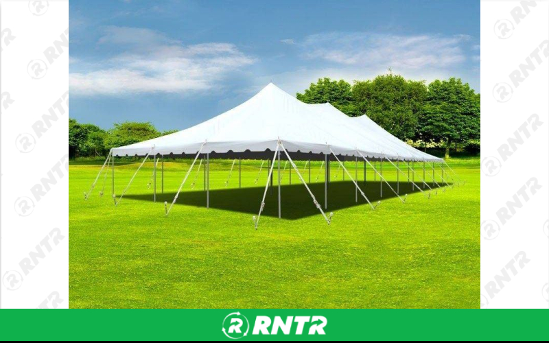 Generic 30' x 40' White Pole Tent 1200 sqft Side Wall - Height 7' – For rent in isanti, minnesota – Able Rental LLC | RNTR.com – Image 1