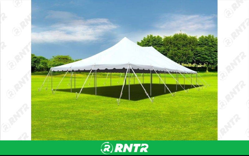 Generic 30' x 60' White Pole Tent 1800 sqft Side Wall - Height 7' – For rent in isanti, minnesota – Able Rental LLC | RNTR.com – Image 1