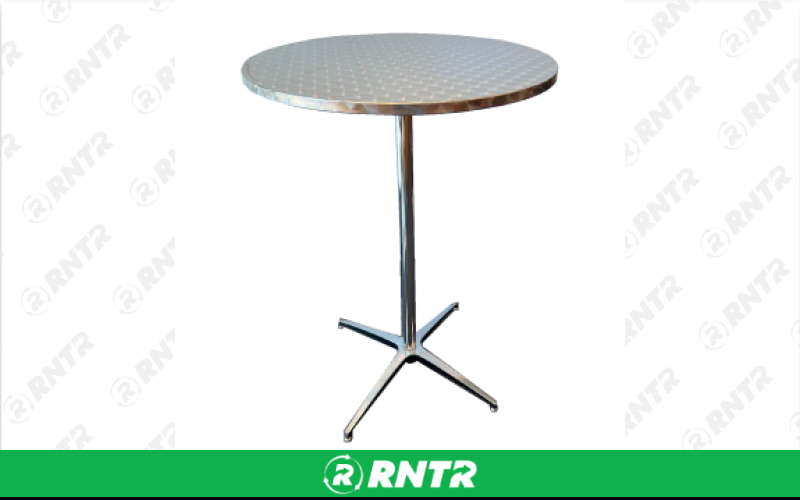 Generic 31 Stainless Steel Cocktail Table – For rent in isanti, minnesota – Able Rental LLC | RNTR.com – Image 1