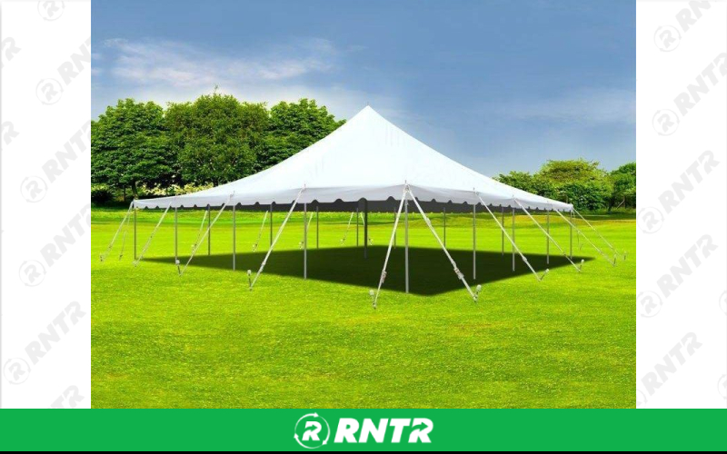 Generic 40' x 100' White Pole Tent 4000 sqft Side Wall - Height 7' – For rent in isanti, minnesota – Able Rental LLC | RNTR.com – Image 1