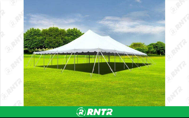 Generic 40' x 80' White Pole Tent 3200 sqft Side Wall - Height 7' – For rent in isanti, minnesota – Able Rental LLC | RNTR.com – Image 1