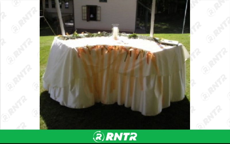 Generic 5' Serpentine Table – For rent in Seneca Falls, New York – Upstate Party Rental inc | RNTR.com – Image 1