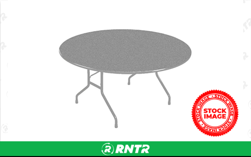 Generic 5ft GREY ROUND BANQUET TABLES – For rent in little-falls, minnesota – General Rental Center - Hilmerson Sports Center | RNTR.com – Image 1