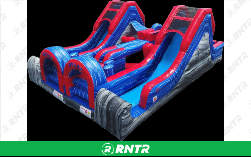 Generic 64' Dual Lap Warrior Challenge Obstacle – For rent in vancouver, washington – Bounce-n-Battle | RNTR.com – Image 1