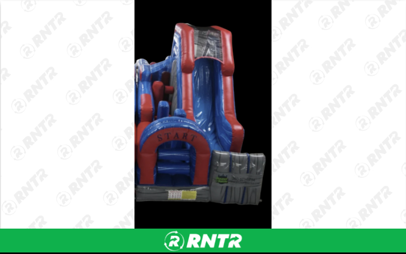 Generic 64' Dual Lap Warrior Challenge Obstacle (Right Exit) – For rent in vancouver, washington – Bounce-n-Battle | RNTR.com – Image 1