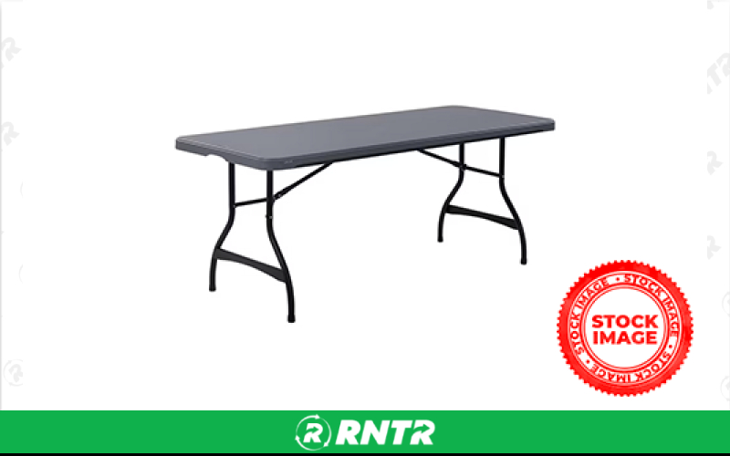 Generic 6ft GREY RECTANGLE TABLES – For rent in little-falls, minnesota – General Rental Center - Hilmerson Sports Center | RNTR.com – Image 1