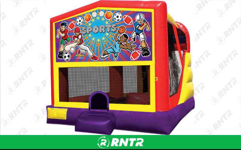 Generic All Sport Bounce House with Slide (16 x 21) – For rent in vancouver, washington – Bounce-n-Battle | RNTR.com – Image 1