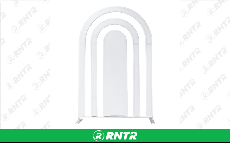 Generic Arch Backdrop - White – For rent in lilburn, georgia – JVC's Party Rentals & Event Hall | RNTR.com – Image 1