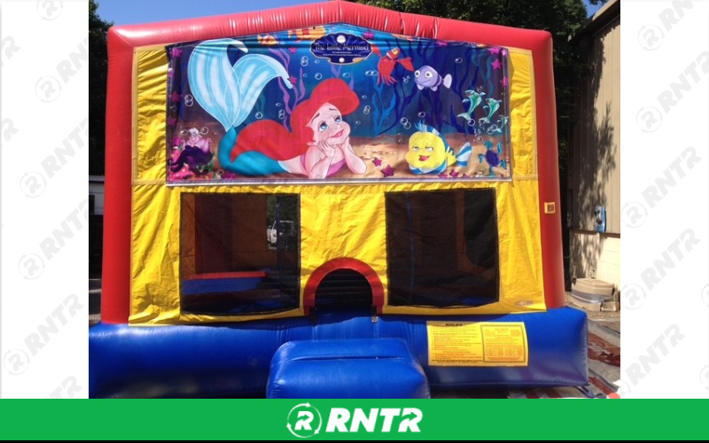 Generic Ariel Combo w/slide and BB hoop – For rent in howell, new-jersey – Mr. Happy Party Rentals | RNTR.com – Image 1