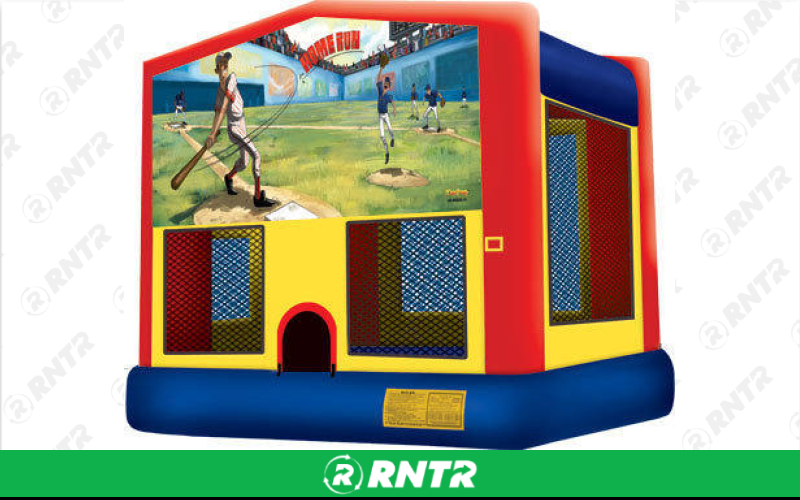 Generic Baseball bounce house with internal basketball hoop (13 x 13) – For rent in vancouver, washington – Bounce-n-Battle | RNTR.com – Image 1