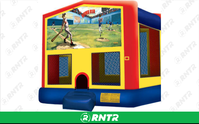 Generic Baseball themed Bounce House (13 x 13) – For rent in vancouver, washington – Bounce-n-Battle | RNTR.com – Image 1