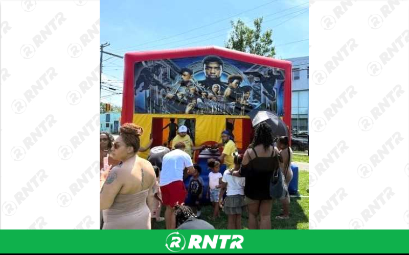 Generic Black Panther Combo w/slide and BB hoop – For rent in howell, new-jersey – Mr. Happy Party Rentals | RNTR.com – Image 1