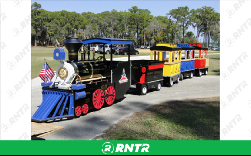 Generic Blue Bonnet Express Electric Trackless Train – For rent in cypress, texas – Events By ABA | RNTR.com – Image 1