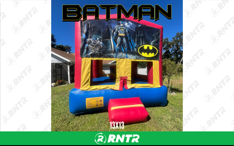 Generic Boy Neutral 13x13 Bounce House - Batman – For rent in sarasota, florida – Joyland Rentals | RNTR.com – Image 1