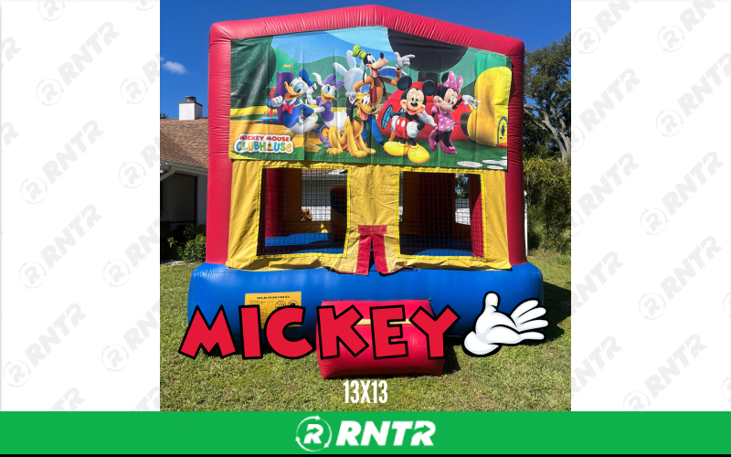 Generic Boy Neutral 13x13 Bounce House - Mickey Clubhouse – For rent in sarasota, florida – Joyland Rentals | RNTR.com – Image 1