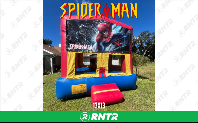 Generic Boy Neutral 13x13 Bounce House - Spiderman – For rent in sarasota, florida – Joyland Rentals | RNTR.com – Image 1