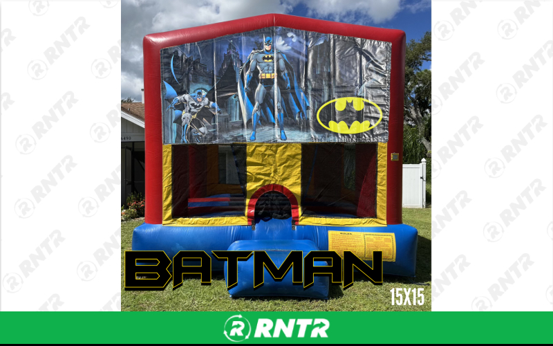 Generic Boy Neutral 15x15 Bounce House - Batman – For rent in sarasota, florida – Joyland Rentals | RNTR.com – Image 1