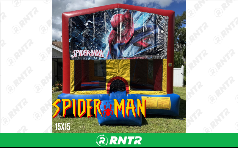 Generic Boy Neutral 15x15 Bounce House - Spiderman – For rent in sarasota, florida – Joyland Rentals | RNTR.com – Image 1