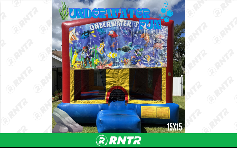Generic Boy Neutral 15x15 Bounce House - Underwater Fun – For rent in sarasota, florida – Joyland Rentals | RNTR.com – Image 1