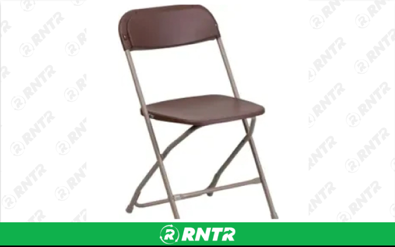 Generic Brown Plastic Folding Chairs – For rent in isanti, minnesota – Able Rental LLC | RNTR.com – Image 1