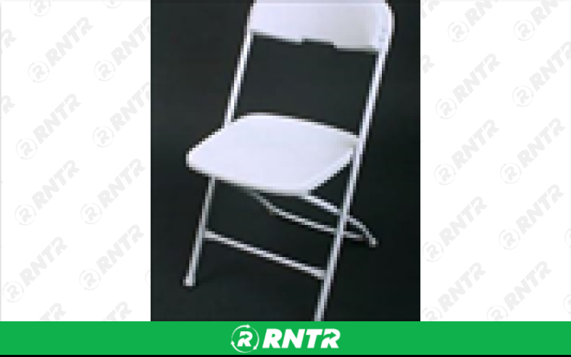Generic CHAIRS - Folding WHITE – For rent in princeton, minnesota – Princeton Rental  | RNTR.com – Image 1