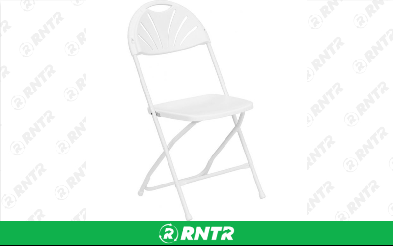 Generic Chairs-Folding White – For rent in portage, wisconsin – Capital City Equipment | RNTR.com – Image 1