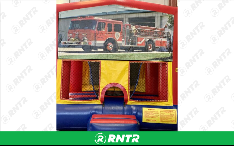 Generic Fire Truck Banner – For rent in mangonia-park, florida – kids bounce 4 fun | RNTR.com – Image 1