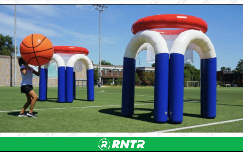 Generic Giant Basketball Court (Double Hoop) – For rent in vancouver, washington – Bounce-n-Battle | RNTR.com – Image 1