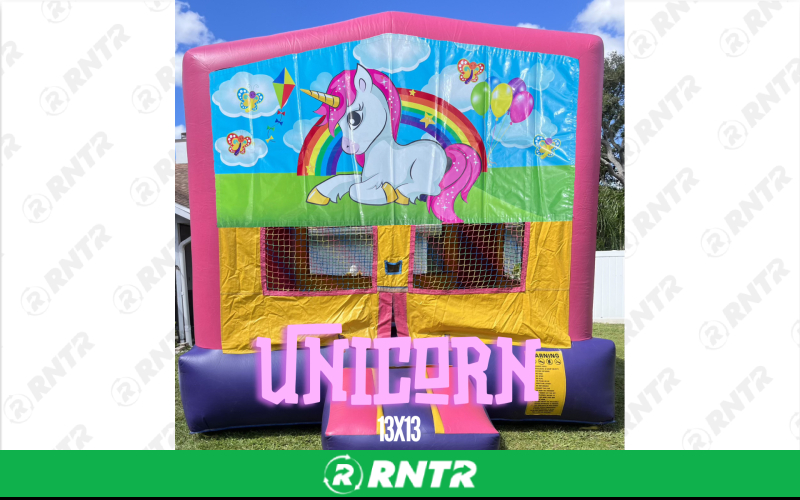 Generic Girl Neutral 13x13 Bounce House - Unicorn – For rent in sarasota, florida – Joyland Rentals | RNTR.com – Image 1