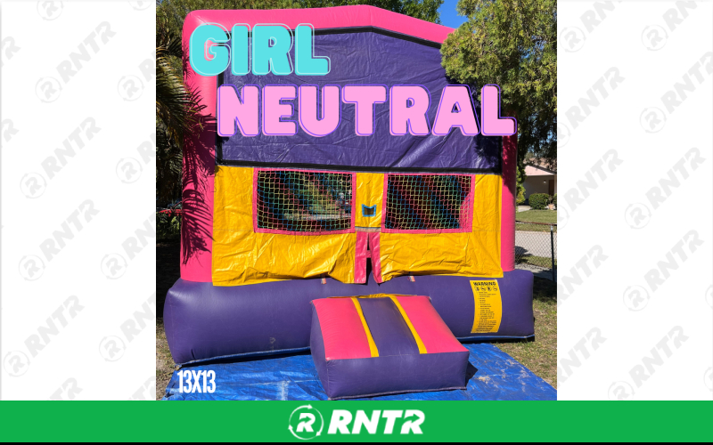 Generic Girl Neutral 13x13 Bounce House – For rent in sarasota, florida – Joyland Rentals | RNTR.com – Image 1