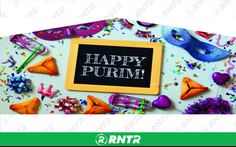 Generic Happy Purim Combo w/slide and BB hoop – For rent in howell, new-jersey – Mr. Happy Party Rentals | RNTR.com – Image 1