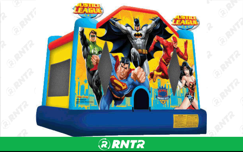 Generic Justice League Moonwalk – For rent in sachse, texas – Fun Times Party Rental | RNTR.com – Image 1