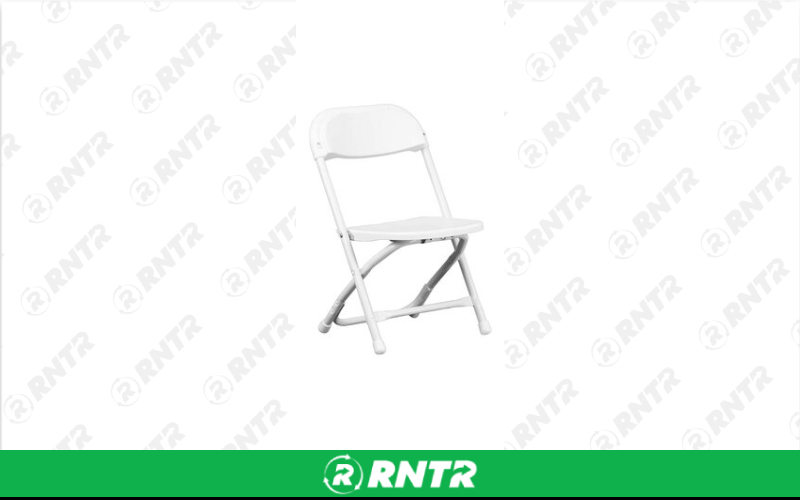 Generic Kid White Plastic Folding Chair – For rent in orlando, florida – King of Bounce | RNTR.com – Image 1