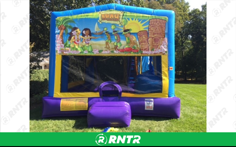 Generic Luau Combo w/slide and BB hoop – For rent in howell, new-jersey – Mr. Happy Party Rentals | RNTR.com – Image 1