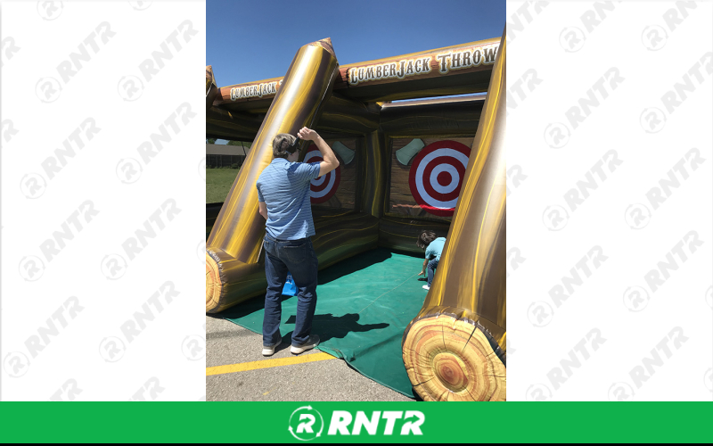 Generic Lumberjack Axe Throw – For rent in sachse, texas – Fun Times Party Rental | RNTR.com – Image 1