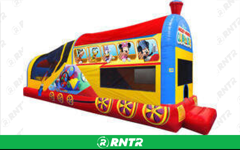 Generic Mickey's Choo Choo Express water slide – For rent in cypress, texas – Events By ABA | RNTR.com – Image 1