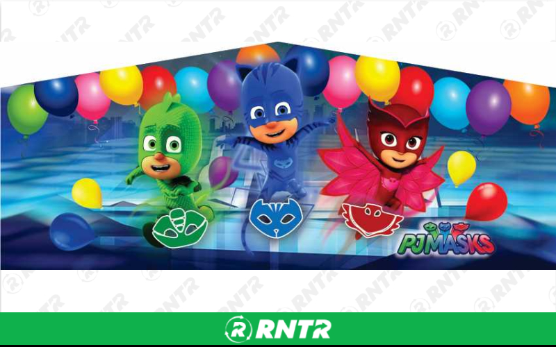 Generic PJ Masks Combo w/slide & BB hoop – For rent in howell, new-jersey – Mr. Happy Party Rentals | RNTR.com – Image 1