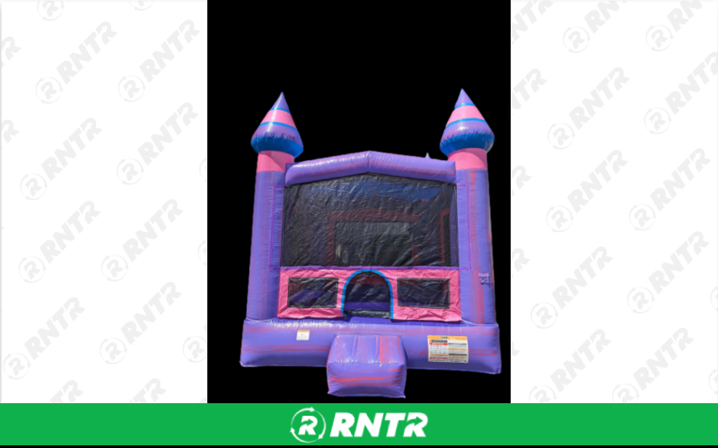 Generic Purple Castle Bounce House with internal basketball hoop (13 x 13) – For rent in vancouver, washington – Bounce-n-Battle | RNTR.com – Image 1